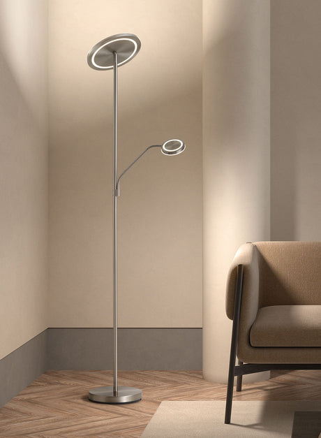 Lámpara de pie de salón MDC Daphne LED negro orientable 2700K regulable IP20 33W 579923502