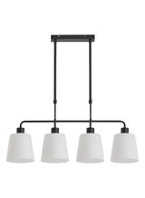 Lámpara colgante MDC deko E27 4 luces negro 589929101