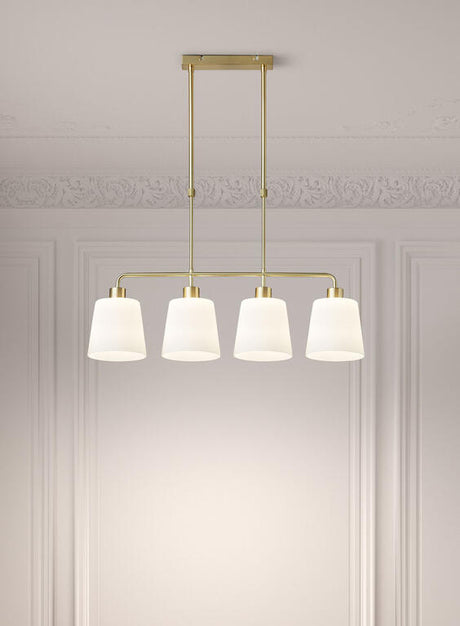 Lámpara colgante MDC deko E27 4 luces negro 589929101