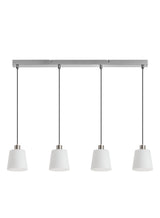 Plafón de techo MDC deko E27 4 luces cromo 589943501