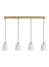 Plafón de techo MDC deko E27 4 luces latón 589946101