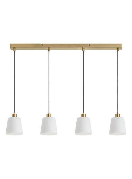 Plafón de techo MDC deko E27 4 luces latón 589946101