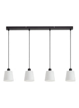 Plafón de techo MDC deko E27 4 luces negro 589949101