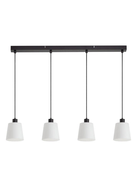 Plafón de techo MDC deko E27 4 luces negro 589949101