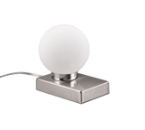Lámpara de sobremesa Trio Davi II LED níquel mate táctil 3000K regulable 5901001