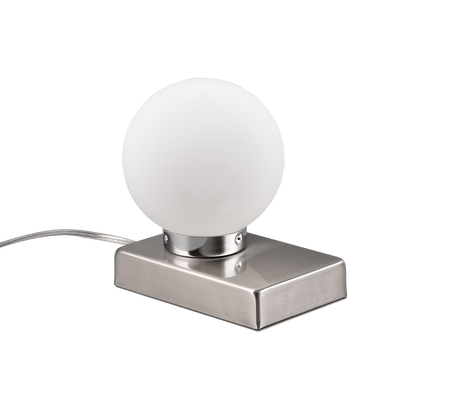 Lámpara de sobremesa Trio Davi II LED níquel mate táctil 3000K regulable 5901001