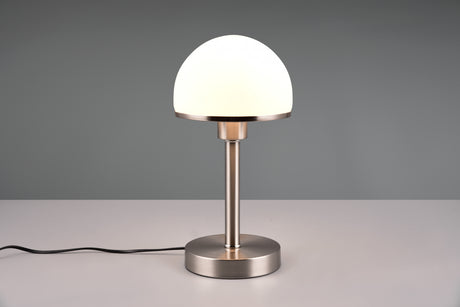 Lámpara de sobremesa Trio Joost II LED níquel mate táctil 3000K regulable 39cm 5