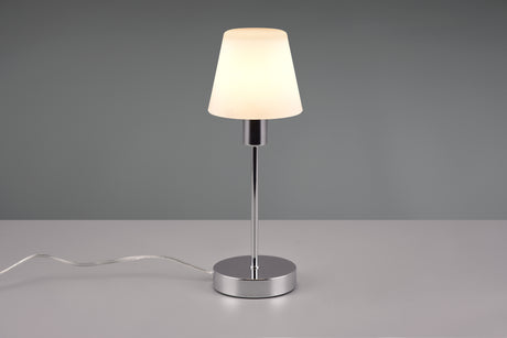 Lámpara de sobremesa Trio Luis II LED cromo táctil 3000K regulable 32cm 59570010