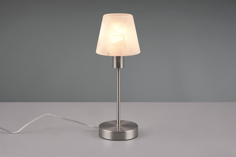 Lámpara de sobremesa Trio Luis II LED níquel mate táctil 3000K regulable 32cm 59