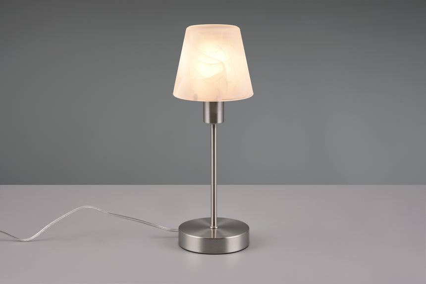 Lámpara de sobremesa Trio Luis II LED níquel mate táctil 3000K regulable 32cm 59