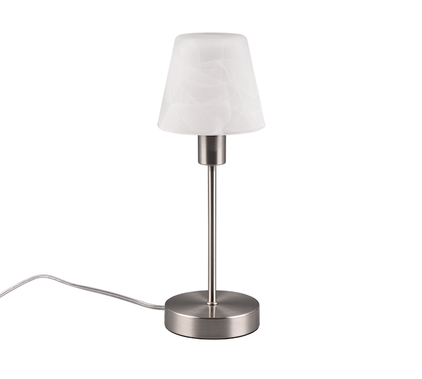 Lámpara de sobremesa Trio Luis II LED níquel mate táctil 3000K regulable 32cm 59