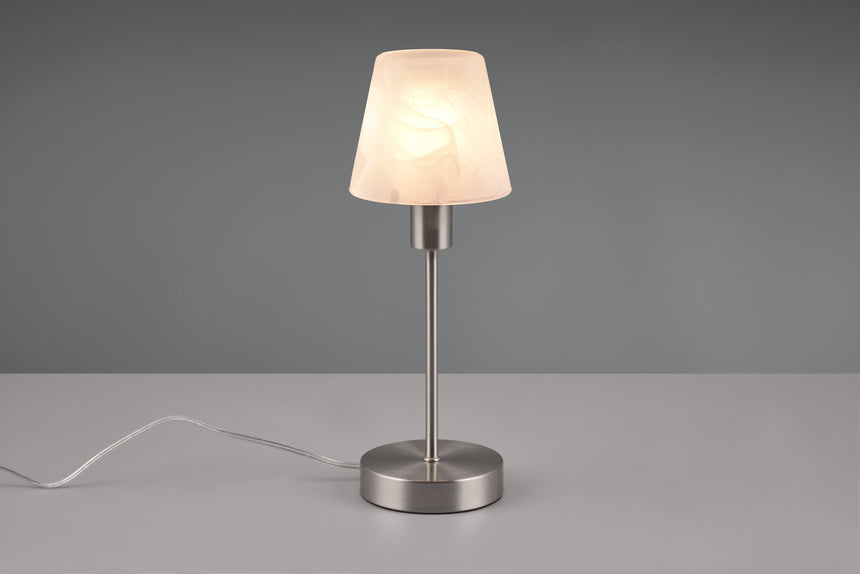Lámpara de sobremesa Trio Luis II táctil 32cm níquel mate — ref. 595700107 (1)