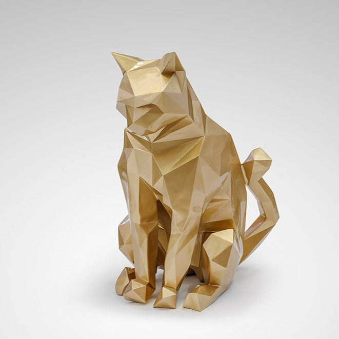 Schuller Future Cat Figura exterior Gato Oro 598743