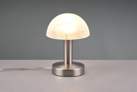 Lámpara de sobremesa Trio Fynn II LED níquel mate táctil 3000K regulable 5991001