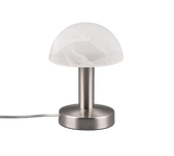Lámpara de sobremesa Trio Fynn II LED níquel mate táctil 3000K regulable 5991001