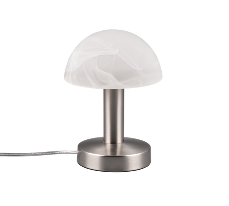 Lámpara de sobremesa Trio Fynn II LED níquel mate táctil 3000K regulable 5991001