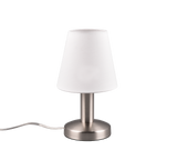 Lámpara de sobremesa Trio Mats II LED níquel mate táctil 3000K regulable 5997001
