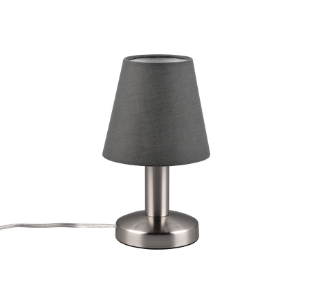 Lámpara de sobremesa Trio Mats II LED níquel mate táctil 3000K regulable 5997001