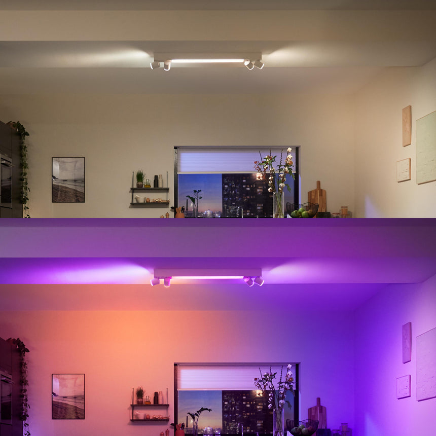 Philips Hue White and Color Ambiance Foco Centris blanco RGBW 40W 5060731P7 350lm - imagen 4