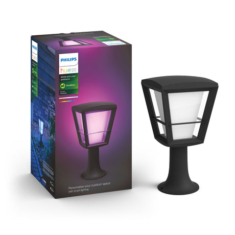 Philips Hue White and Color Ambiance Sobremesa Econic negro RGBW 15W IP44 1744130P7 1140lm