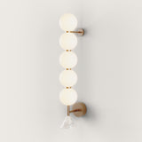 Aplique de pared Aromas Soko LED mármol cristal A1335