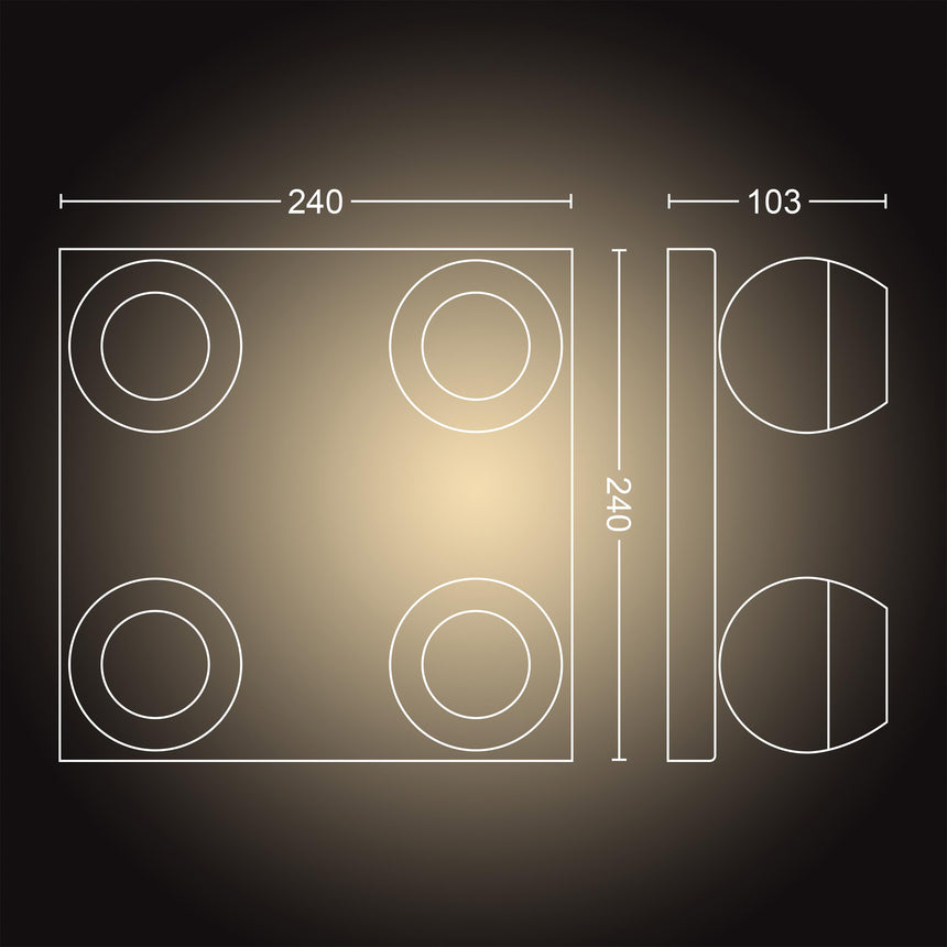 Philips Hue Foco Buckram blanco White Ambiance 5W 871951433914900 350lm - imagen 9