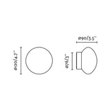 Lámpara de pared aplique Faro Nubo LED blanco mate 2700K IP44 60006