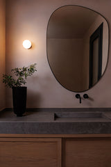 Lámpara de pared aplique Faro Ping LED blanco mate 3000K IP44 60010