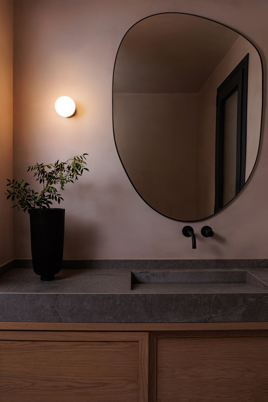 Lámpara de pared aplique Faro Ping LED blanco mate 3000K IP44 60010