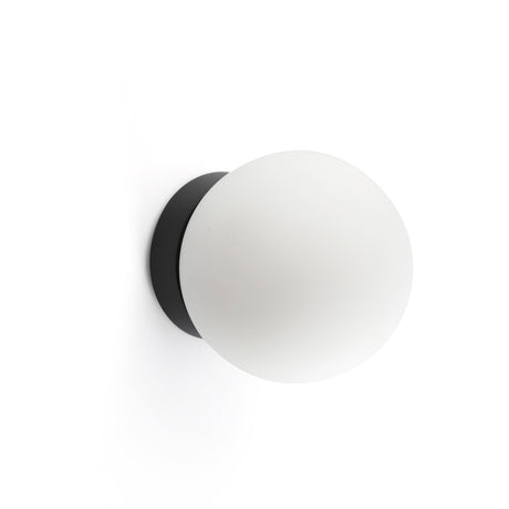 Lámpara de pared aplique Faro Ping LED 3000K IP44 negro mate — ref. 60011 (1)