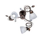 Plafón de techo Trio Traditio 3 luces óxido Ø61cm 600700328