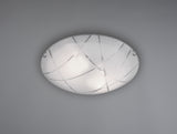 Plafón de techo Trio Sandrina 2 luces vidrio blanco Ø40cm 601200200