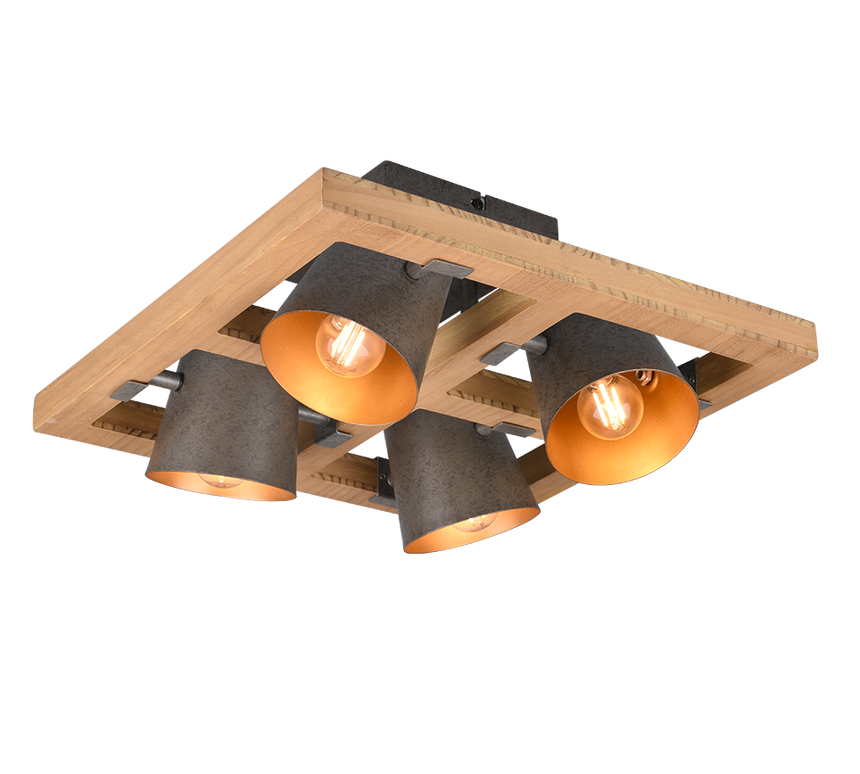Trio Bell Antique Nickel Metal Ceiling Light 601900467