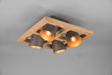 Trio Bell Antique Nickel Metal Ceiling Light 601900467