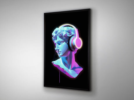 Cuadro con luz LED Schuller Busto negro 80x120cm vista 2
