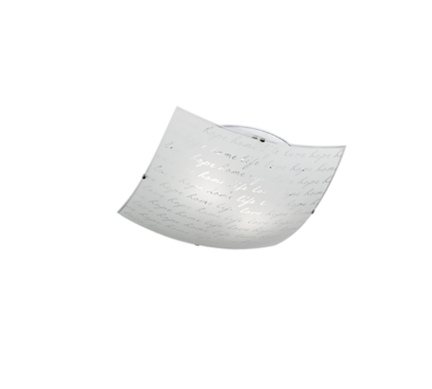 Plafón de techo Trio Signa 2 luces blanco 40cm 602500201