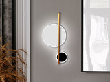 Schuller Duo Aplique 2 luces blanco/negro 602610