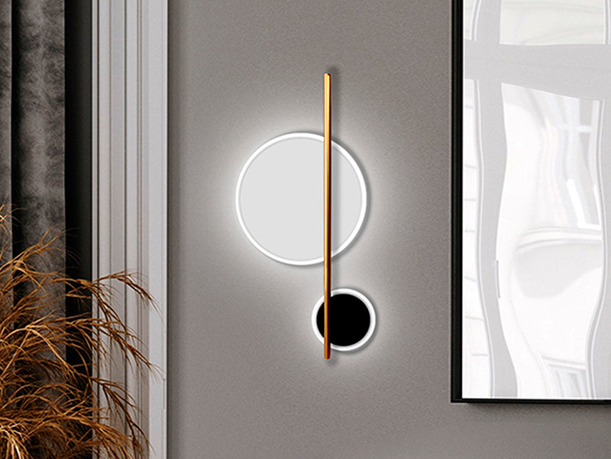 Schuller Duo Aplique 2 luces blanco/negro 602610