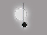Lámpara aplique de pared Schuller Duo LED 2 luces blanco y negro 3000K vista 2
