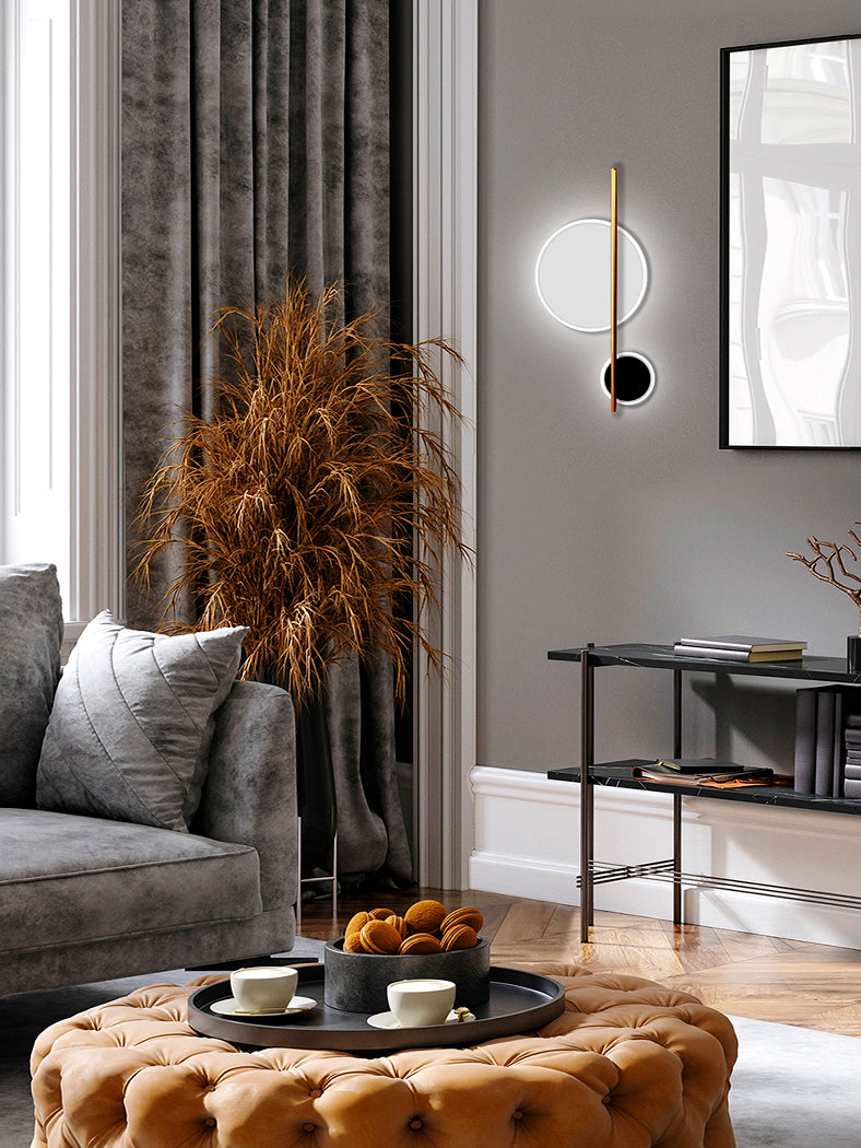 Schuller Duo Aplique 2 luces blanco/negro 602610