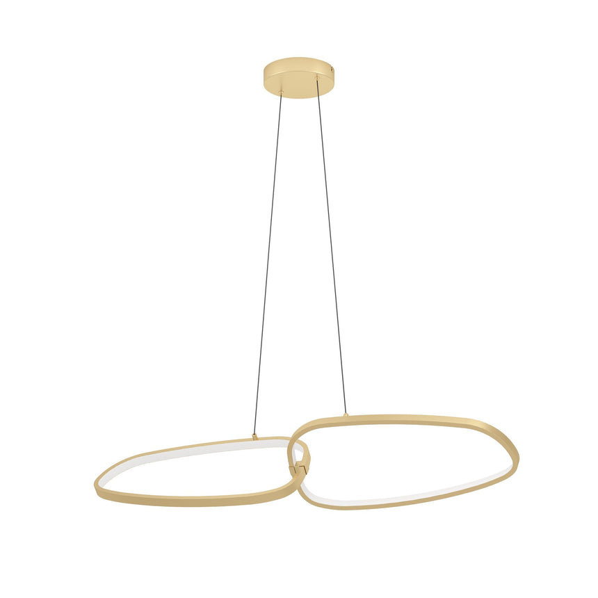 Plafón de techo EGLO Lodosa LED oro 37W 3000K 390205