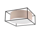 Plafón de techo Trio Ross LED negro mate 3000K 50cm 603100344