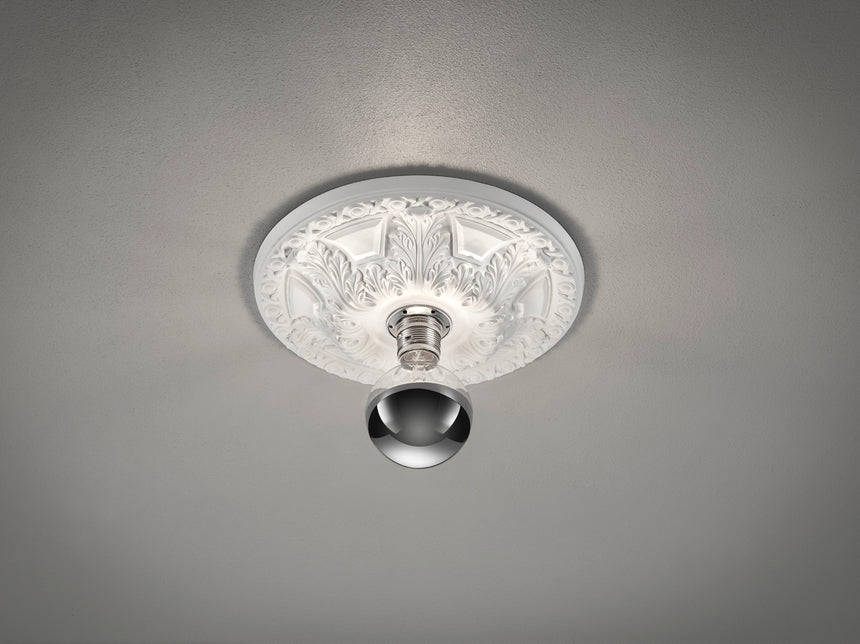 Plafón de techo Trio Lilly LED blanco 2700K Ø30cm 603300101