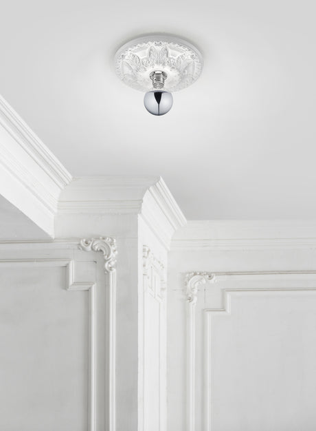 Plafón de techo Trio Lilly LED blanco 2700K Ø30cm 603300101