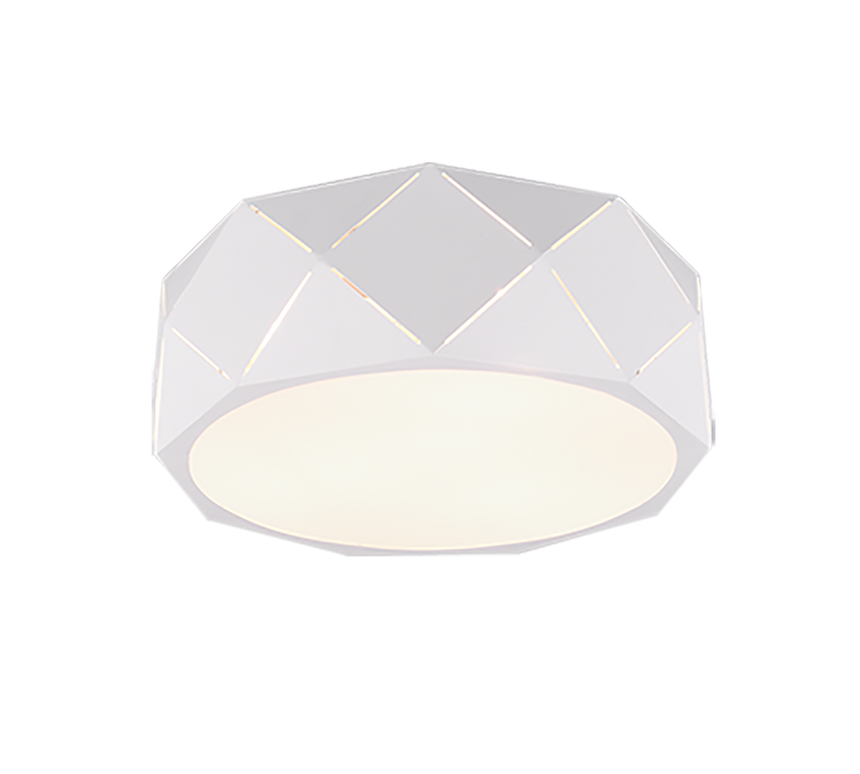 Trio Zandor metal ceiling light mat white 603500331