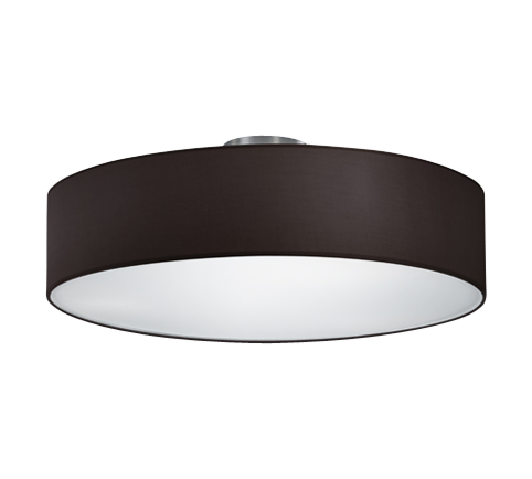 Plafón de techo Trio Hotel 3 luces negro Ø50cm 6