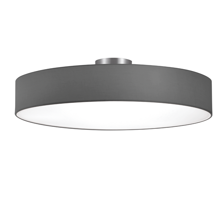 Trio Hotel Matte nickel and gray metal ceiling light 603900511