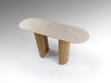 Consola Schuller Irati madera y piedra 130x78cm vista 3