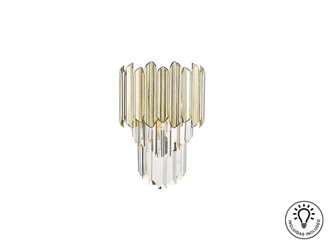 Lámpara aplique de pared Schuller Tiara 1 luz cromo y d - ambiente