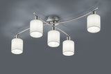 Trio Garda matte nickel metal ceiling light 605400501